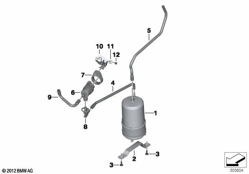 Aktivkohlefilter/Anbauteile