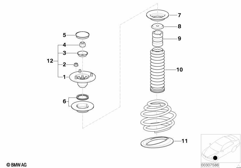 Stützlager/Federunterlage/Anbauteile