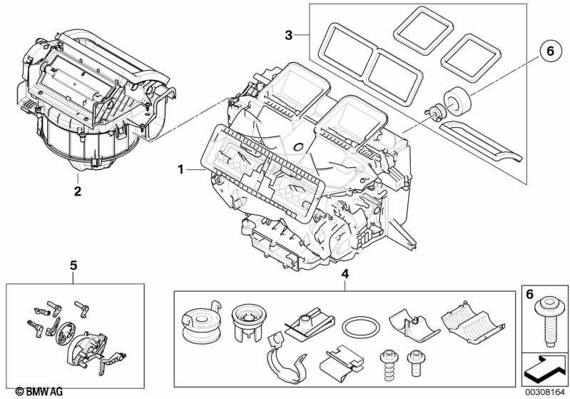 Gehäuseteile Klimaautomatik Denso