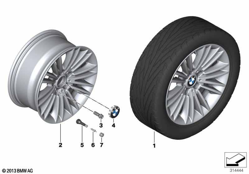 BMW LM Rad Vielspeiche 456 - 17"