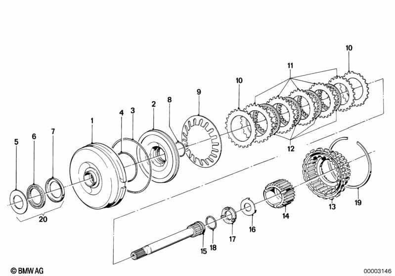 ZF 3HP22 Antriebskupplung A