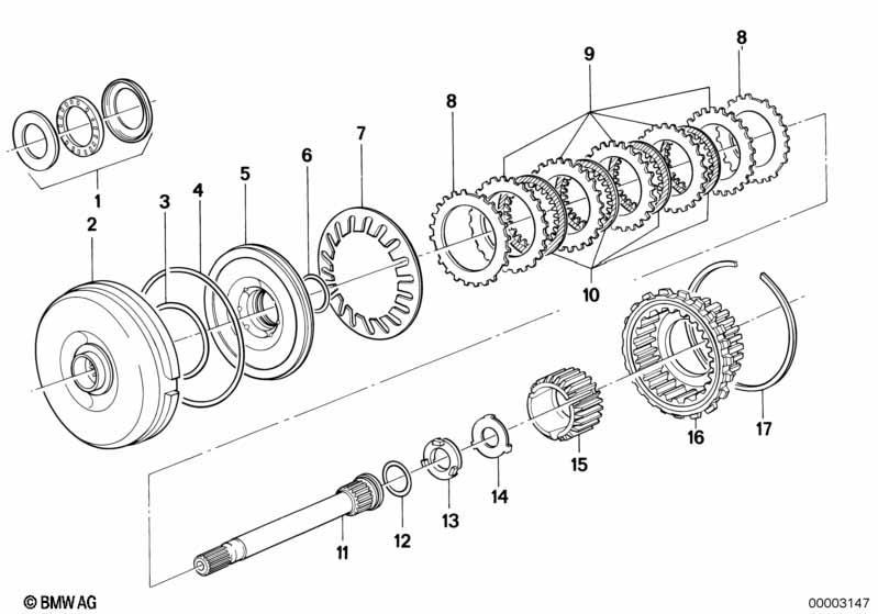 ZF 3HP22 Antriebskupplung A