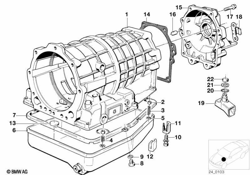 ZF 4HP22/24 Gehäuseteile/Ölwanne