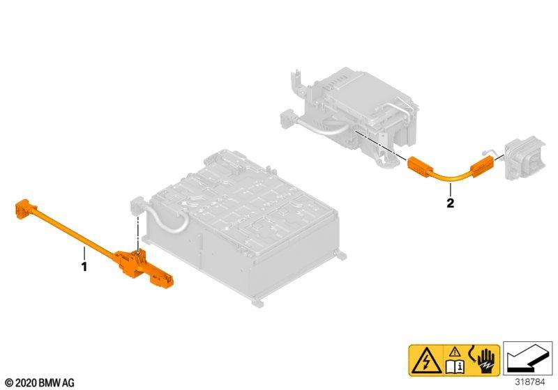 Hochvolt-Batterie HV-Verbindungsleitung