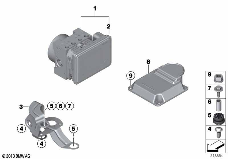 Hydroaggregat DSC/Halterung/Sensoren