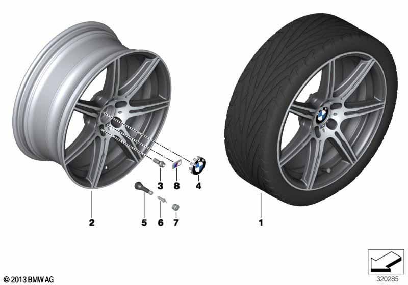 BMW LM Rad M Doppelspeiche 601 - 20"