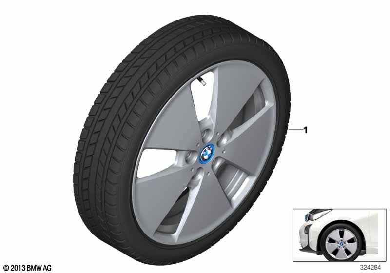 Winter wheel w.tyre star spoke 427 - 19"