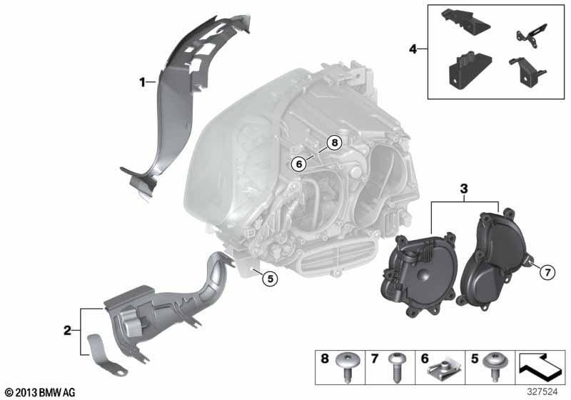 Einzelteile Scheinwerfer LED