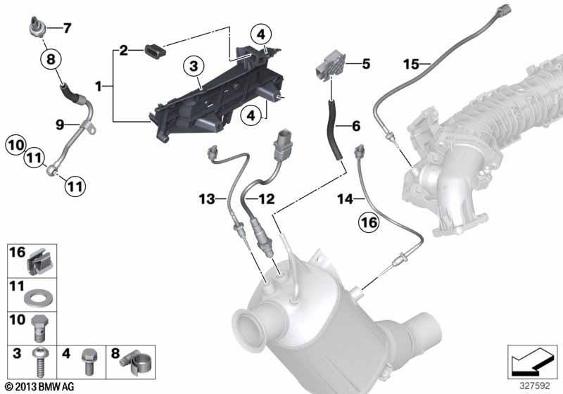 Dieselpartikelfiltersensorik/Anbauteile