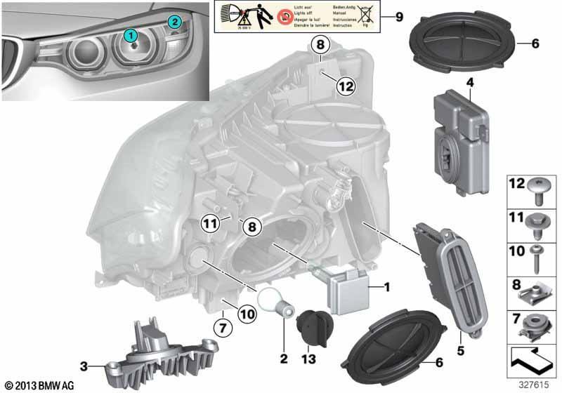 Einzelteile Scheinwerfer Xenon