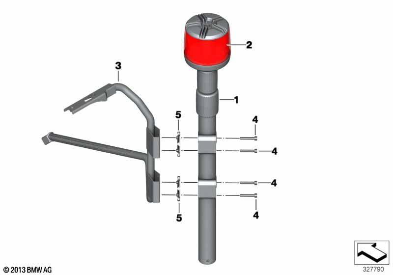 LED Rundumblitzkennleuchte rot