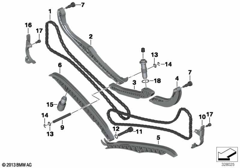 Steuertrieb-Steuerkette/Nockenwelle