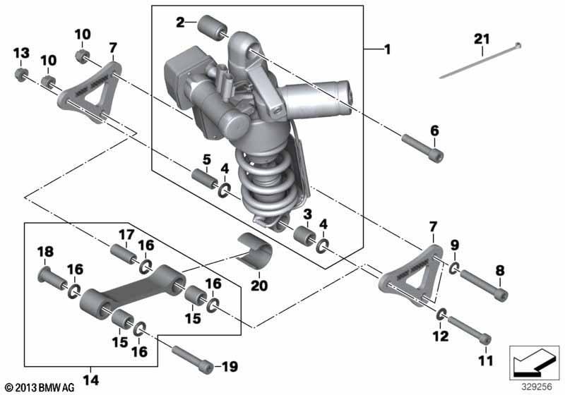 Federbein ESA hinten