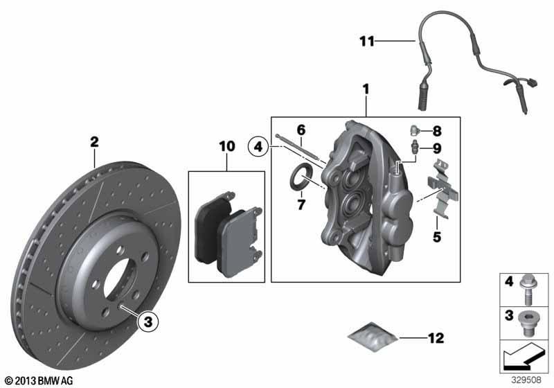 Vorderradbremse-Bremsbelag-Power Kit