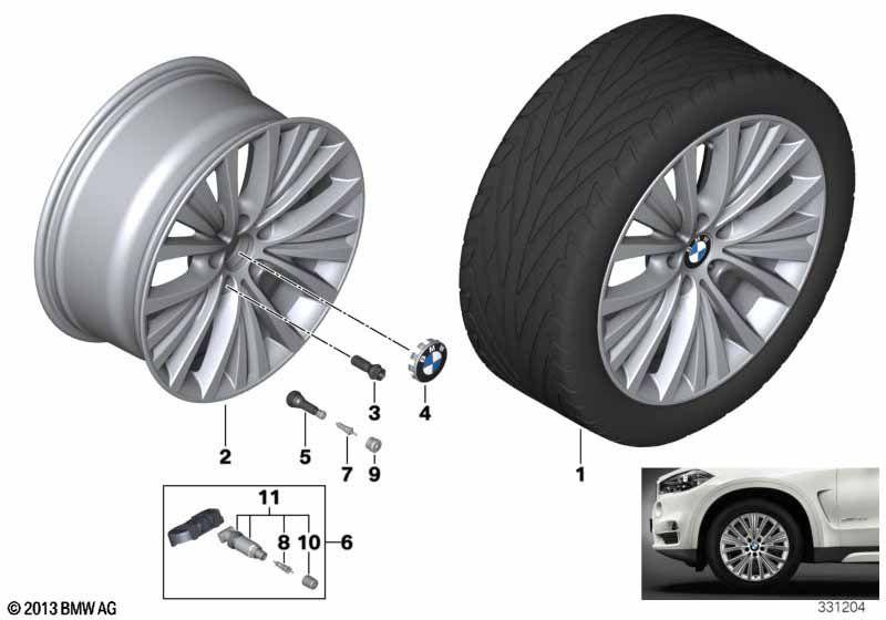 BMW LA wheel, multi spoke 448 - 19""