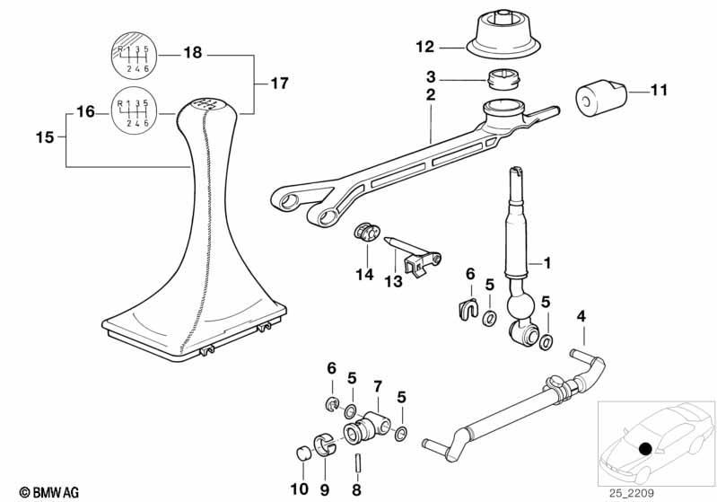 Schaltung mechanisches Getriebe