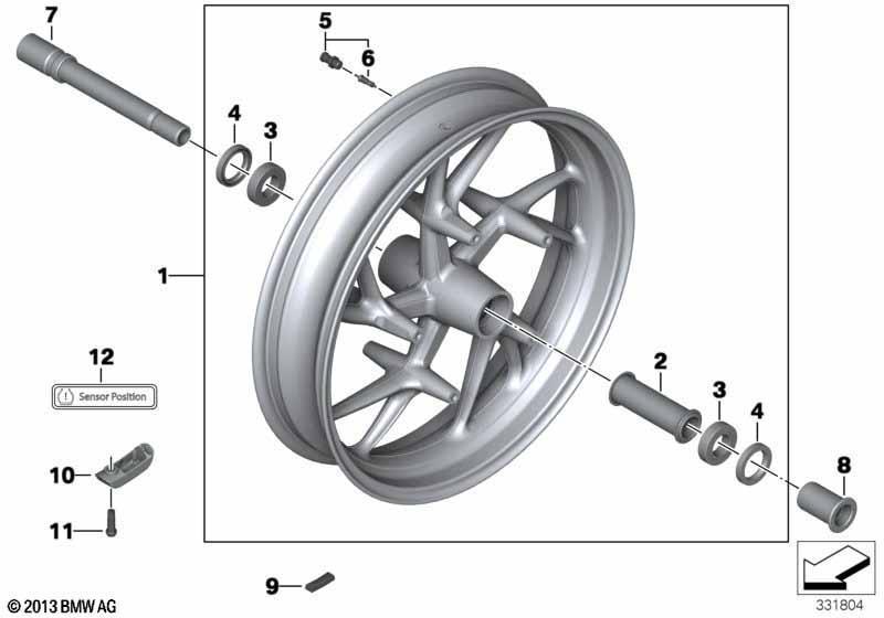 Gussrad RDC vorn