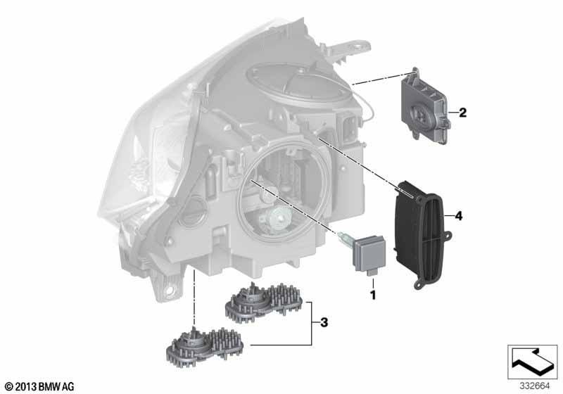 Einzelteile Scheinwerfer Elektronik