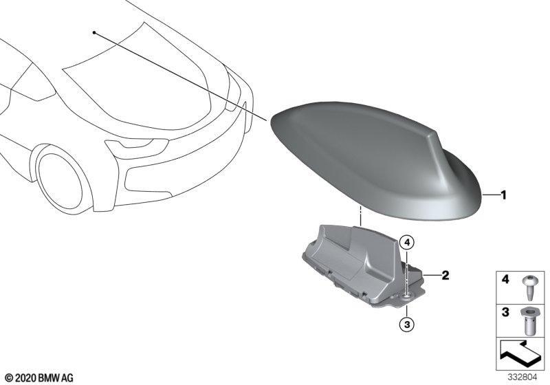 Einzelteile Antenne