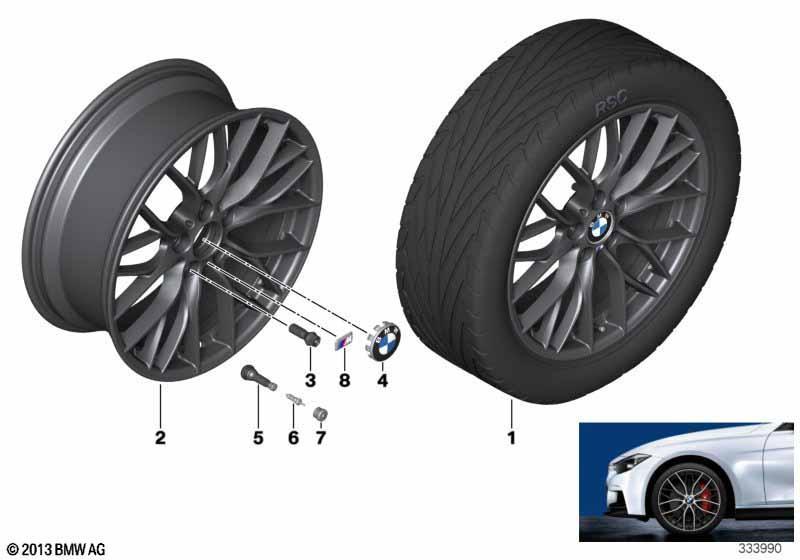 BMW LM Rad M Doppelspeiche 405-18""