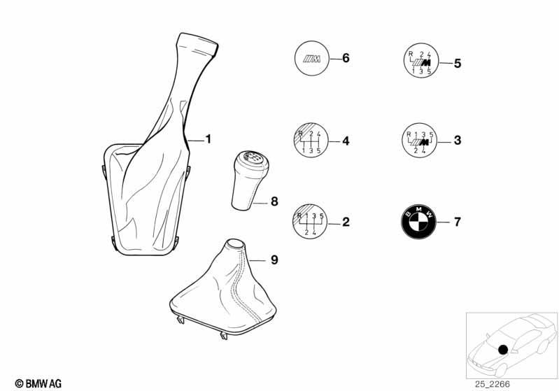 Schaltknöpfe/Abdeckungen/Plaketten