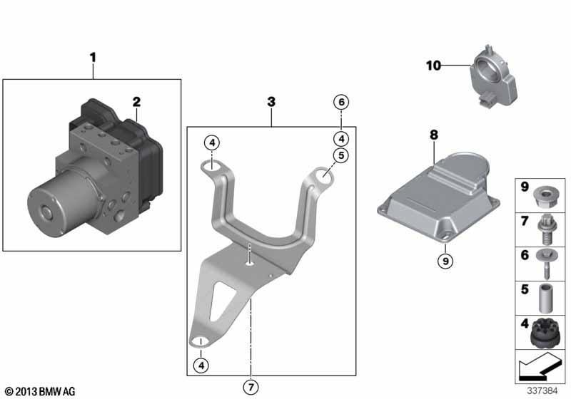 Hydroaggregat DXC/Halterung/Sensoren