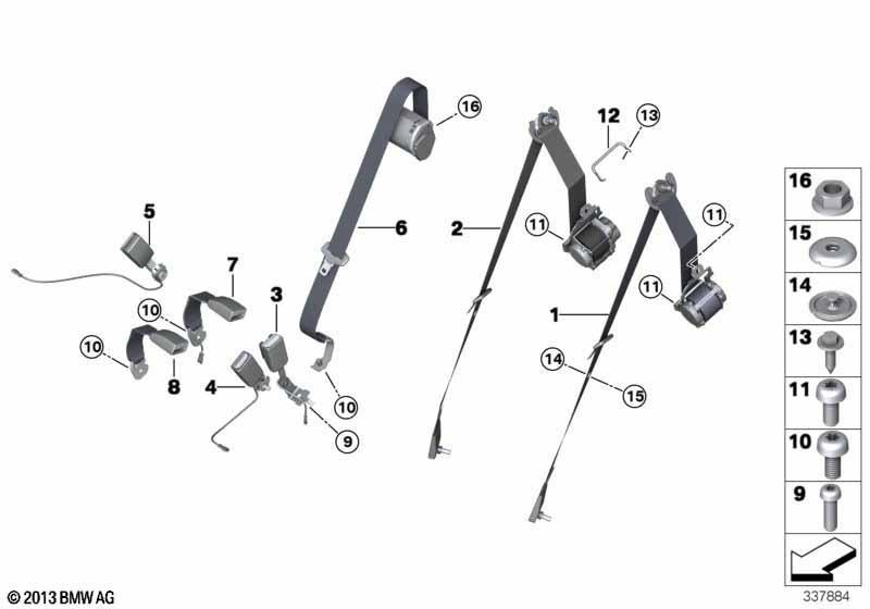 Sicherheitsgurt hinten Basis