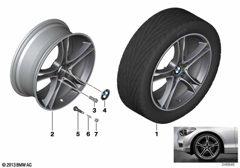 BMW LM Rad Doppelspeiche 361-19""