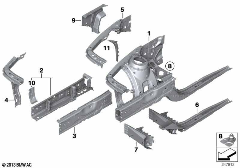 Radhaus/Motorträger