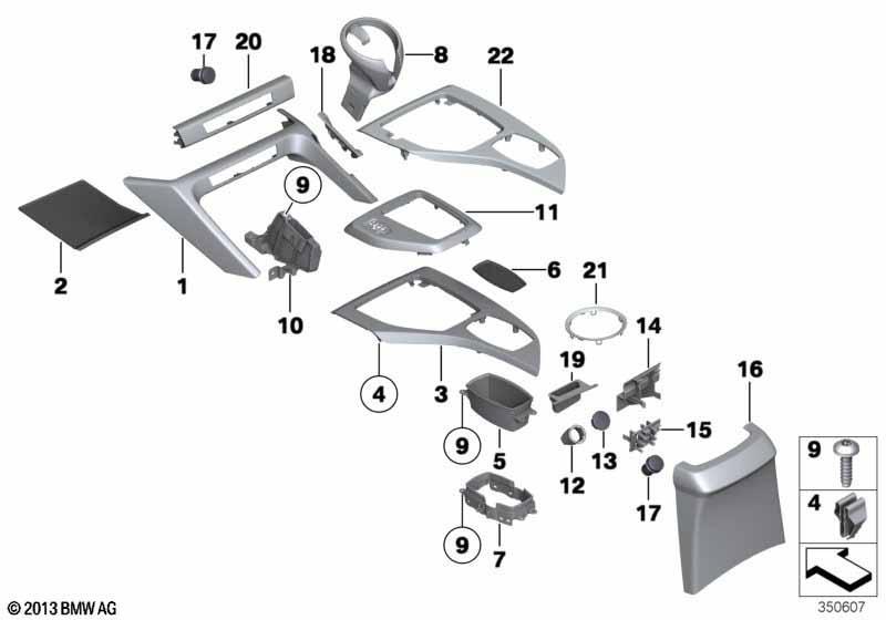 Anbauteile Mittelkonsole