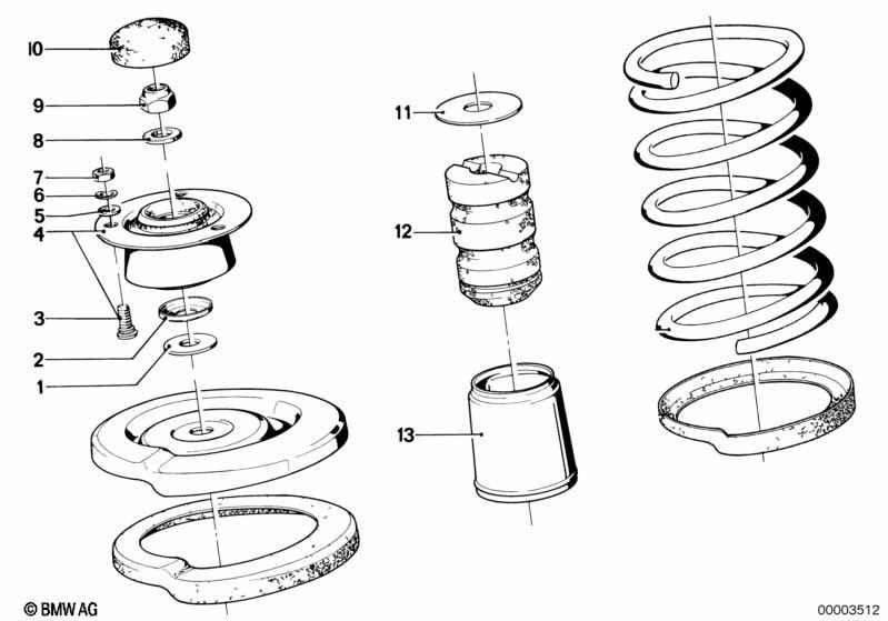 Stützlager/Federunterlage/Anbauteile