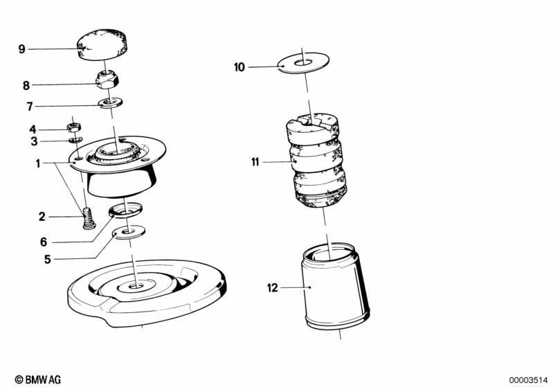 Stützlager/Federunterlage/Anbauteile