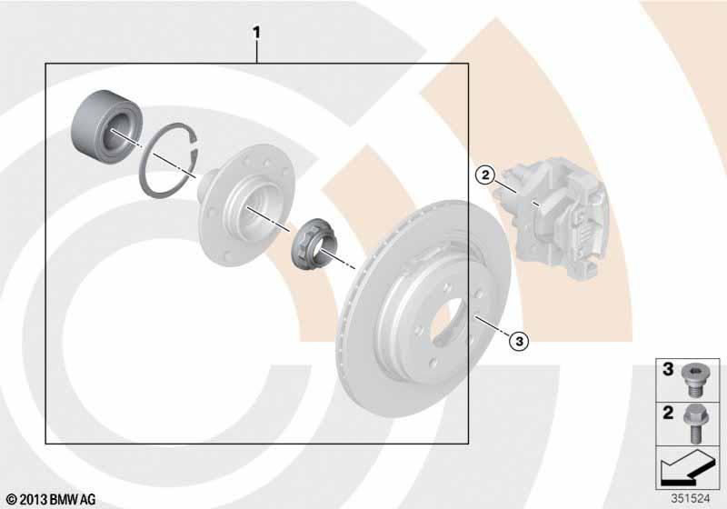 Kit Radlager hinten / Value Parts