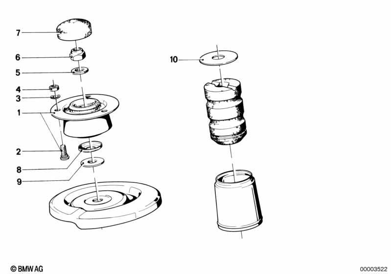 Stützlager/Federunterlage/Anbauteile