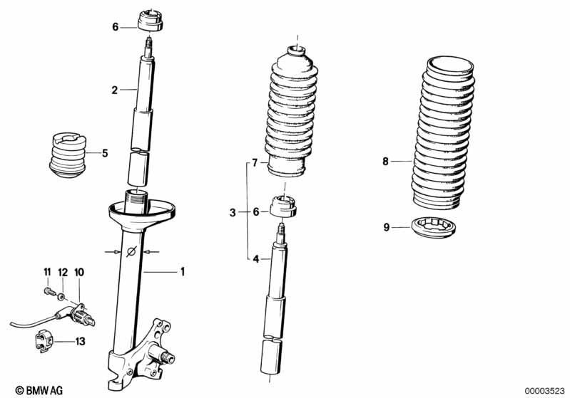 Federbein vorn/Stossdämpfer