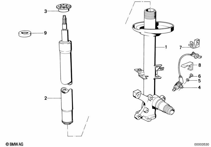 Federbein vorn/Stossdämpfer