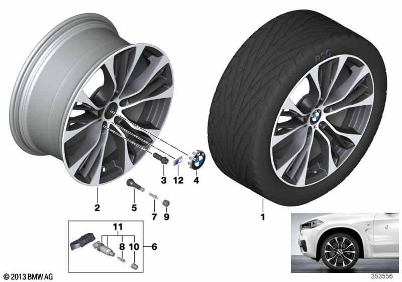 BMW LM Rad M Doppelspeiche 599M