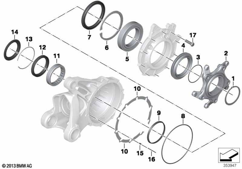 Lagerung Tellerrad Integral ABS 2