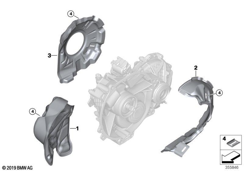 E-Getriebe Anbauteile