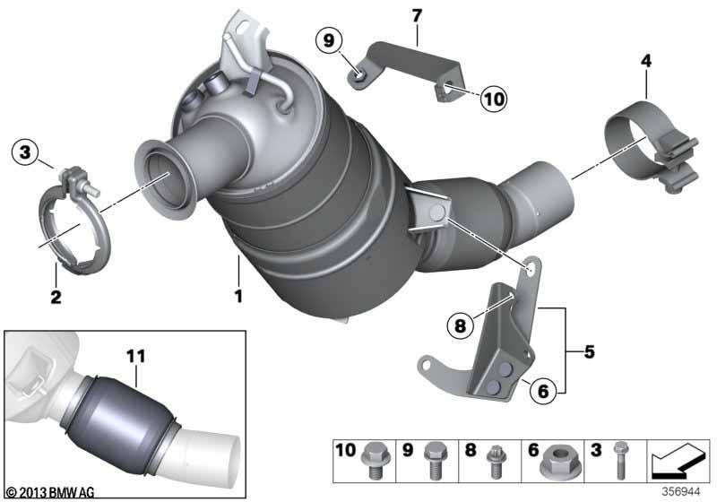 Katalysator/Dieselpartikelfilter