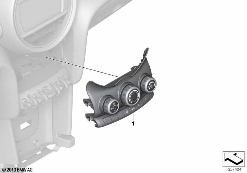 Bedienteil Klimaanlage