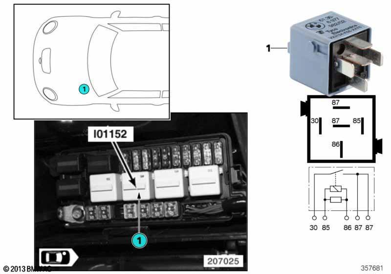 Relais Elektrolüfter I01152