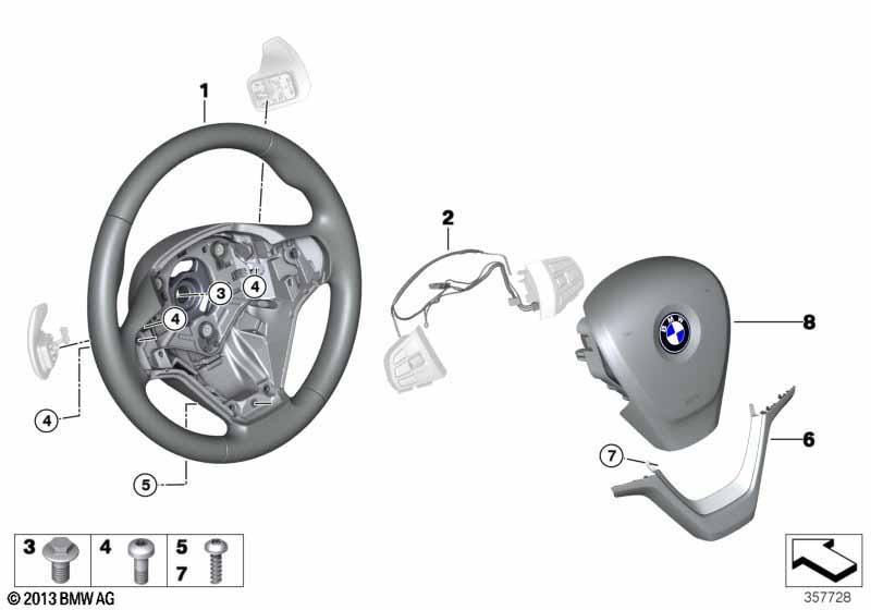 Sportlenkrad Airbag mit Schaltwippen