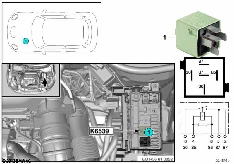 Relais Heizung Motorentlüftung K6539