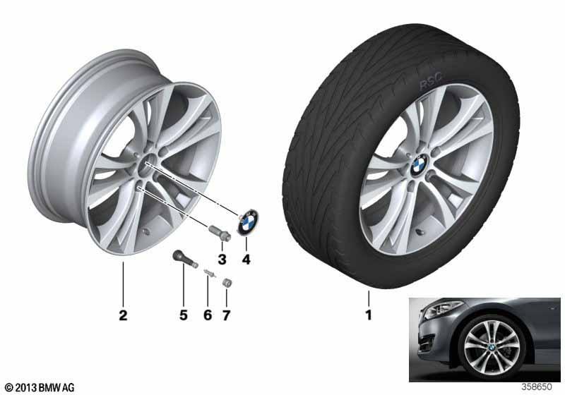 BMW LM Rad Doppelspeiche 384 - 18"