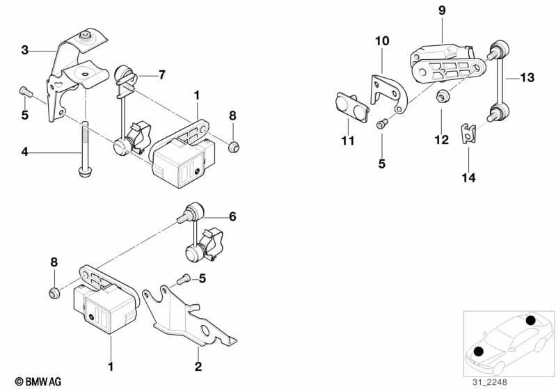 Sensor Leuchtweitenregulierung