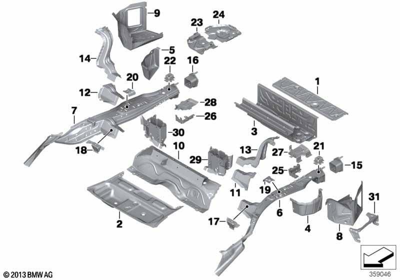 Gepäckraumboden Anbauteile