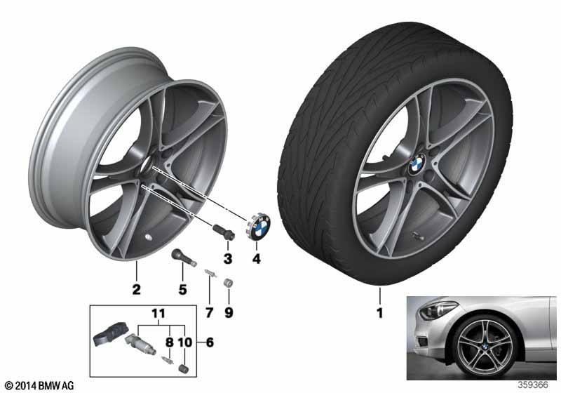 BMW LM Rad Doppelspeiche 361-19""