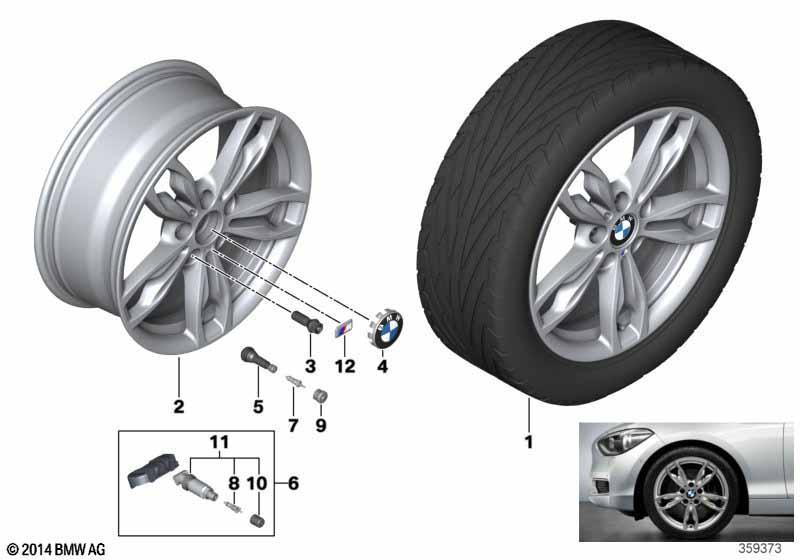 BMW LM Rad M Doppelspeiche 436-18""