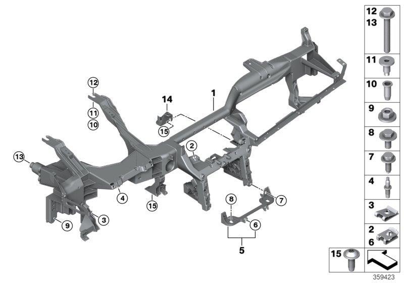 Träger Instrumententafel